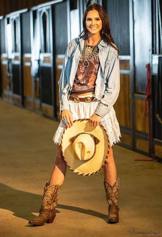 western wedding attire for female guests